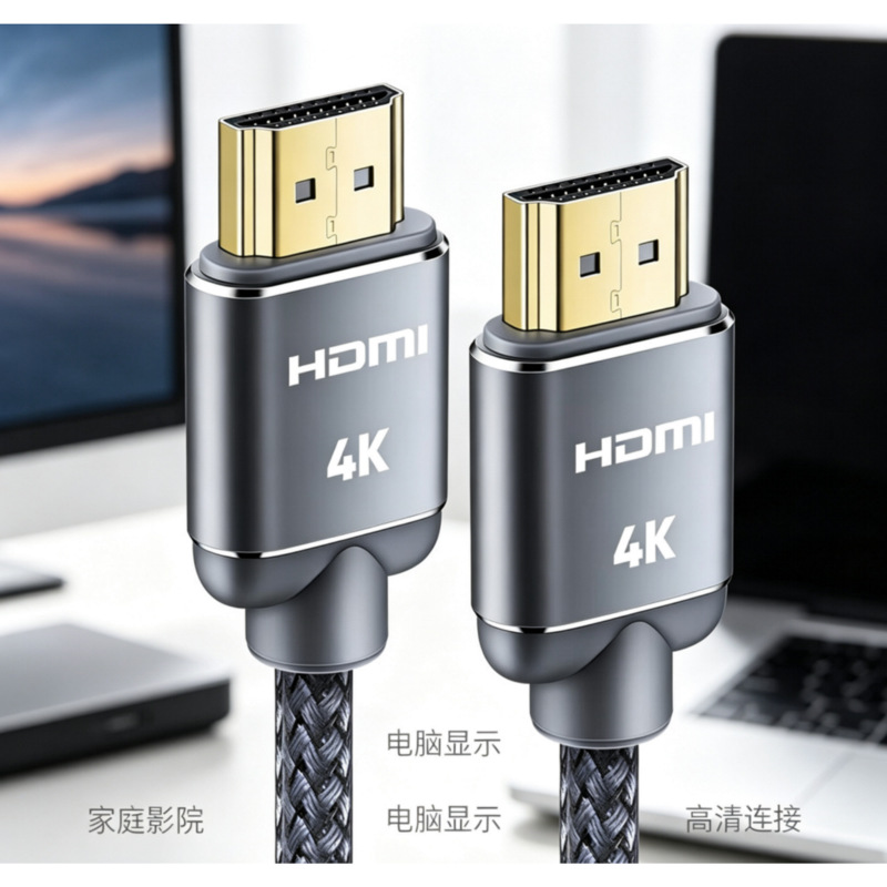 Cable HDMI 2.0 de Video HD 4K de Acero Recubierto de Cobre, para Proyector y PC image 4