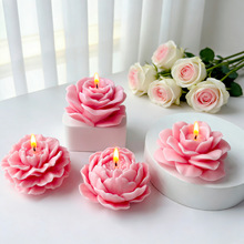 ins 风玫瑰牡丹花朵香薰蜡烛大豆蜡无烟婚礼伴手礼香薰蜡烛