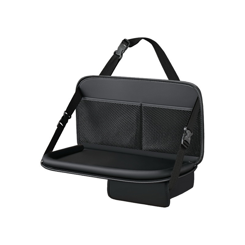 car Organizer, Rear Seat Box With Cup Holder, Essential Travel Snack And Water Storage Bag_voghion.com