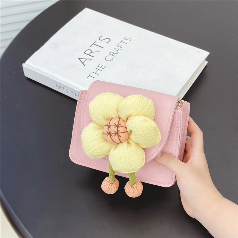 Bolso de los niños al por mayor nueva flor la historieta perla bolso muchacha princesa hombro crossbody bolsa cambio