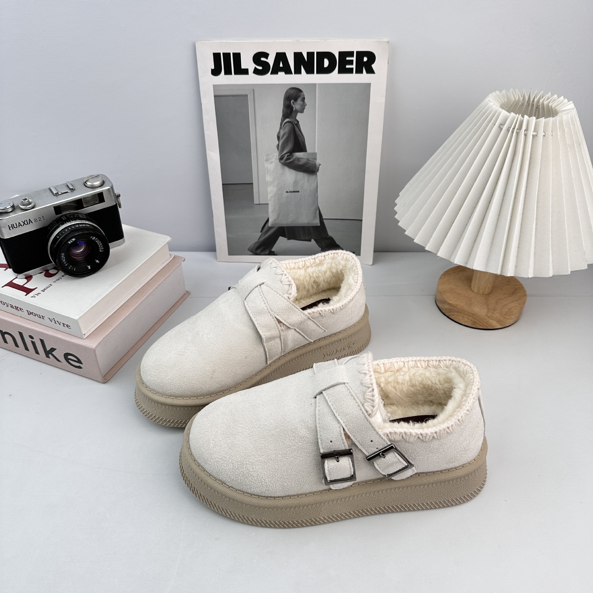 2025 invierno Bean Lefour calentamiento botas de nieve zapatos de algodón de altura baja botas de invierno
