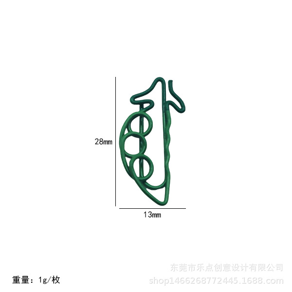 FUENTE Fábrica en stock clasificación de plástico al por mayor Clip de papel de cereza de plástico de dos colores Clip de papel de modelado de almacenamiento de Bill