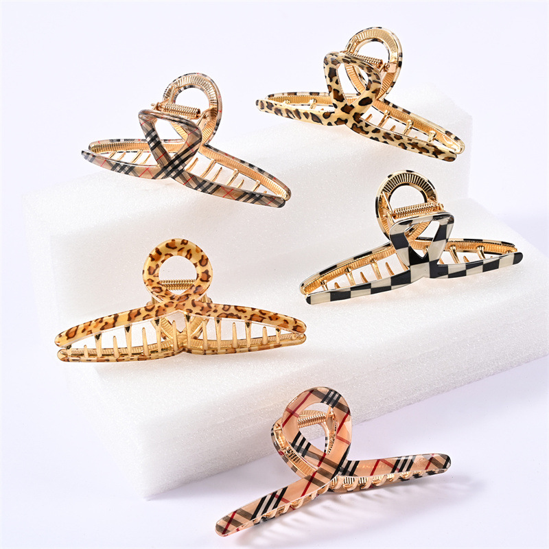 韓國夏季新款後腦勺大號抓夾鯊魚夾亞克力時尚高級感發抓髮夾髮飾