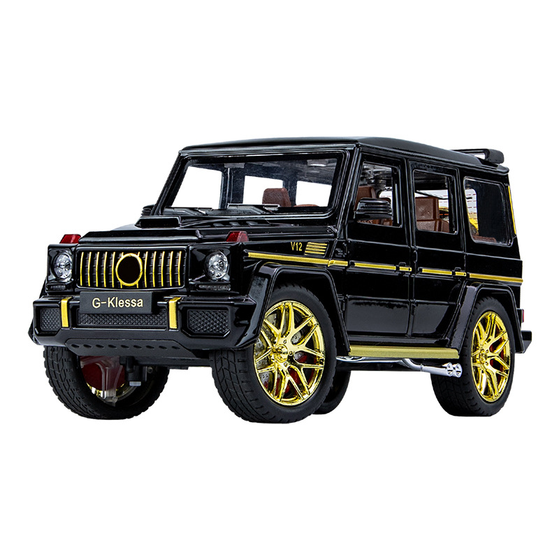 Car 24032 foam box G63 off-road vehicle 1/24 simulation children's acousto-optic pullback alloy car model toy Car 24032 foam box G63 off-road vehicle 1/24 simulation children's acousto-optic pullback alloy car model toy