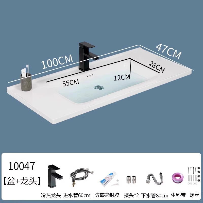 lavabo semi-incrustado cerámica en una sola bañera gabinete de baño comercio exterior lavabo lavabo lavabo lavabo