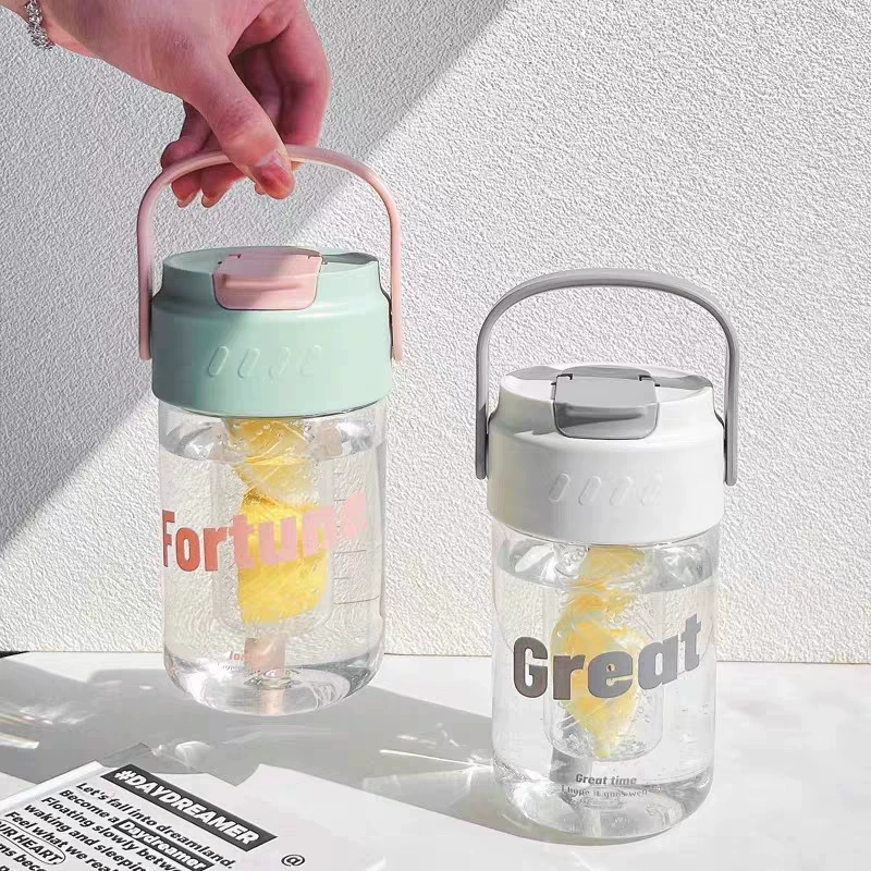 Простая чашка для чая с высокой эстетической привлекательностью, летний интернет-стиль знаменитостей, съемная соломинка, портативная чашка большой емкости для студентов.