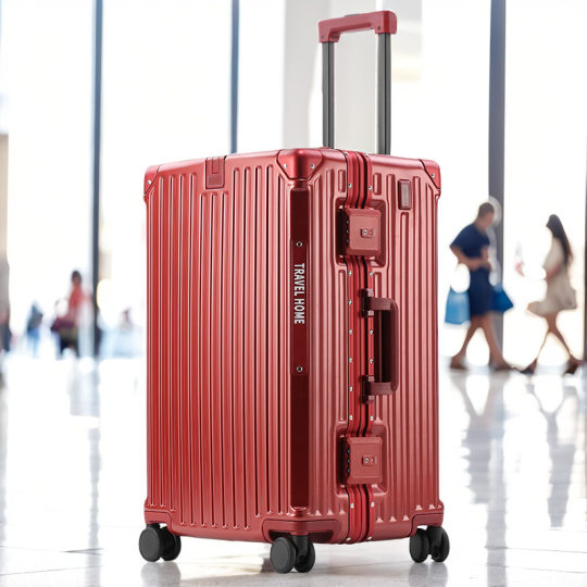 Large-capacity aluminum frame trolley case 32 inch USB dual-charge multifunctional luggage case universal wheel suitcase stool case