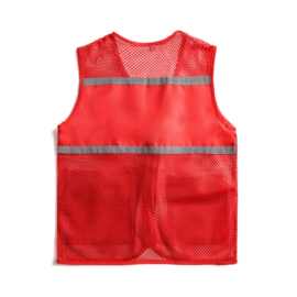 志愿者马甲印字LOGO公益工作服红背心活动义工环卫工工地服工装服
