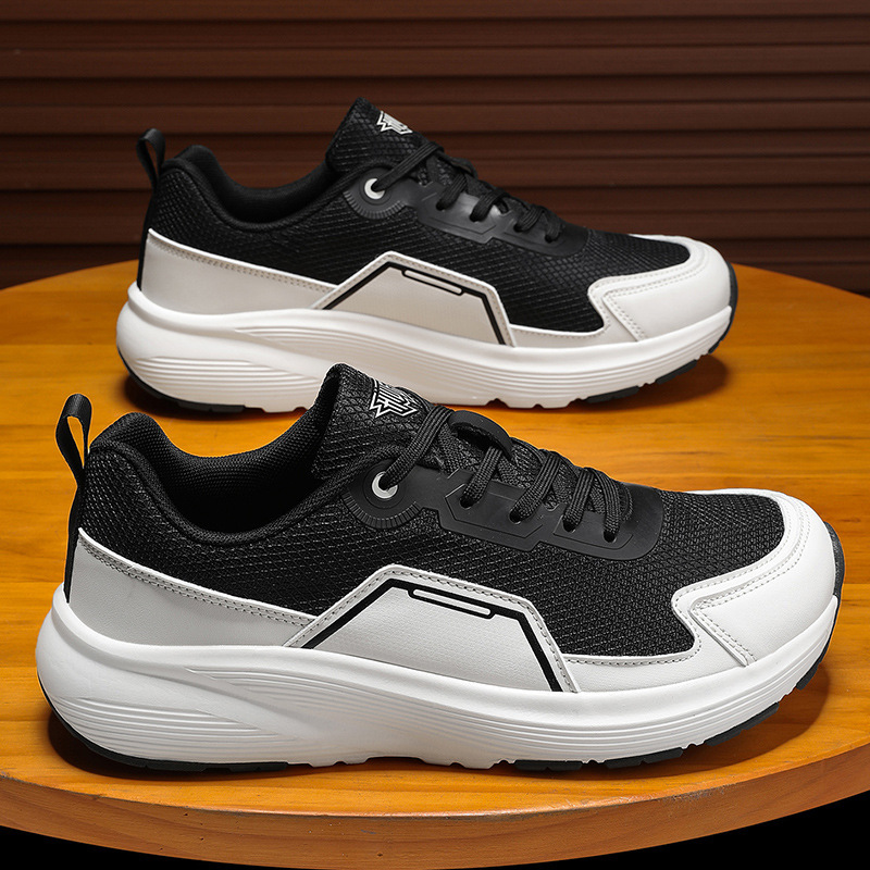Cross-Border Large Size 46 Wide-Footed Sports Shoes, Extra Wide Mesh Shoes for Couples, Wide Running Shoes, Wide-Toe Men's Shoes