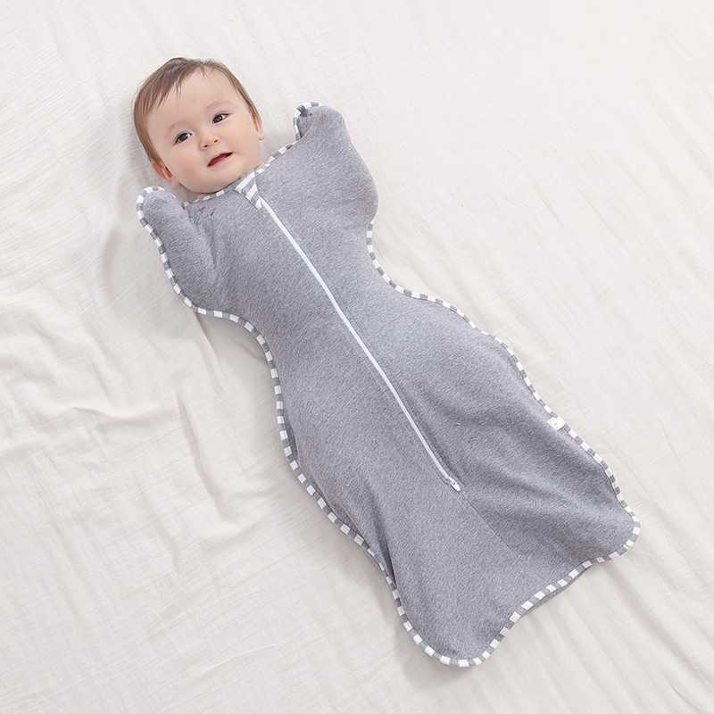 Cross-Border Baby Swaddling Ins Style Wrap Pure Cotton Sleeping Bag Amazon Style Breathable Skin-Friendly Newborn Mother and Baby Supplies