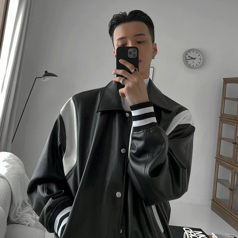 Baseball jacket, spring trend uniform for leisure, Korean style