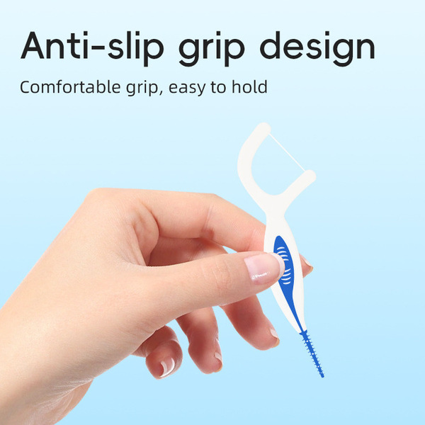 Orthodontic silicone hygienic dental floss for braces