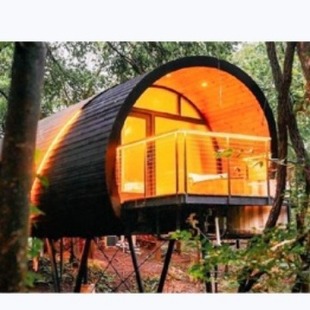 Unique Appearance and Shape, Camping B&B Accommodation Wooden House