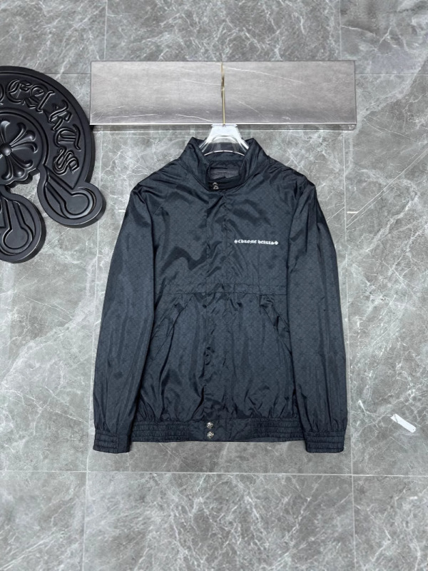 Chrome Hearts 25ss新款克罗伈梵纹横标卷轴字母夹克男女同款外套|undefined