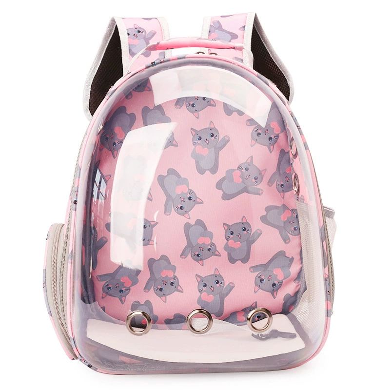 Handheld space backpack, transparent dome design, portable 0.98 kg