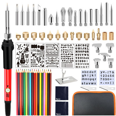 跨境供应烙画笔套装113烙画套件烫画工具雕刻组合家用电烙铁焊接|ru
