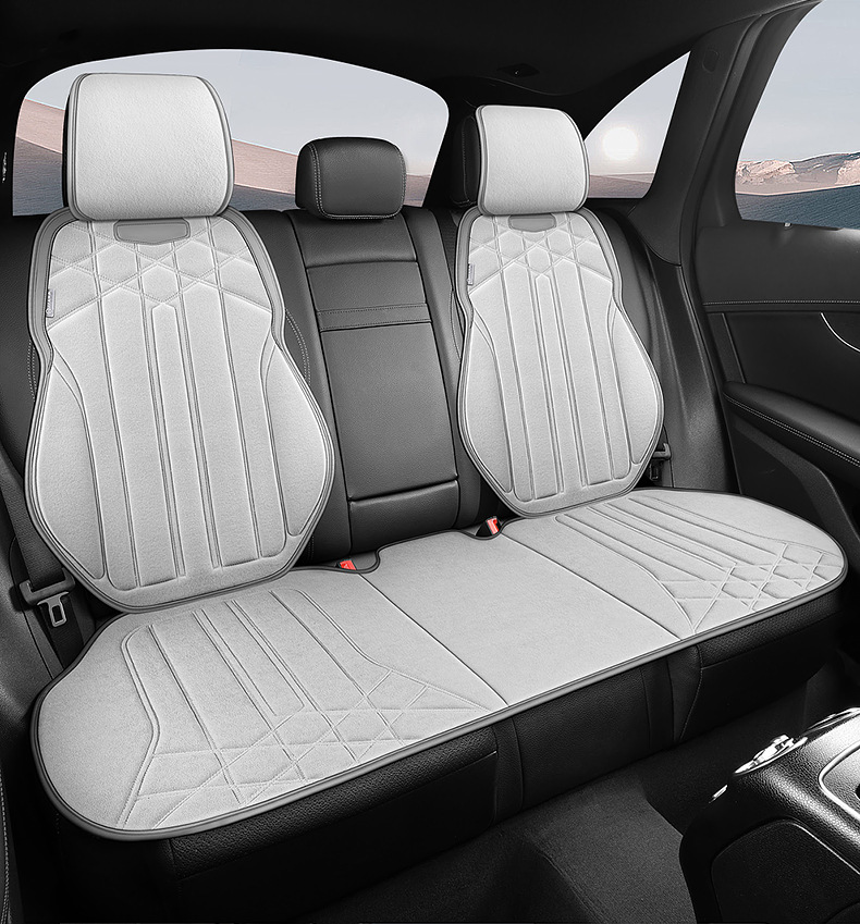 24 New Four Seasons General Motors Cushion Autumn and Winter Suede Saddle Cushion Seat Cushion Car Cushion Winter Plush Interior