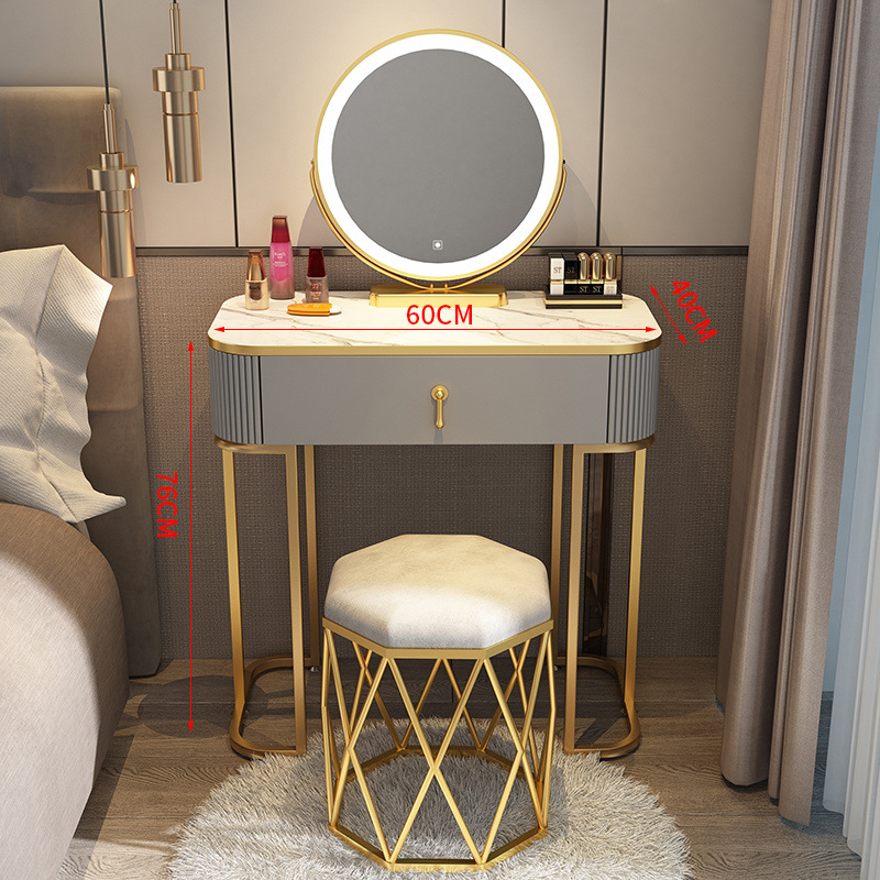 그레이 화이트 골드 대리석 질감 - 아크릴 프레임