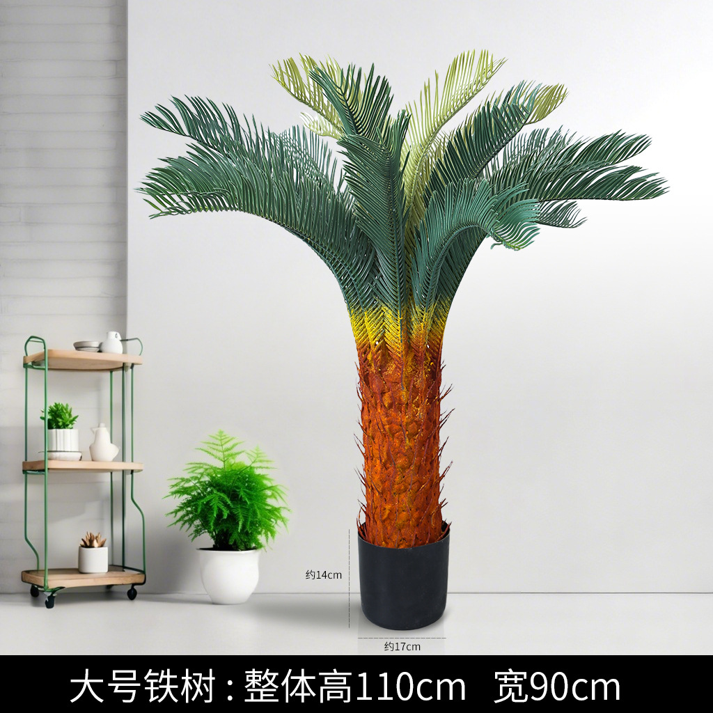 Planta artificial de interior – maceta decorativa con ave del paraíso, árbol viajero y bonsái falso