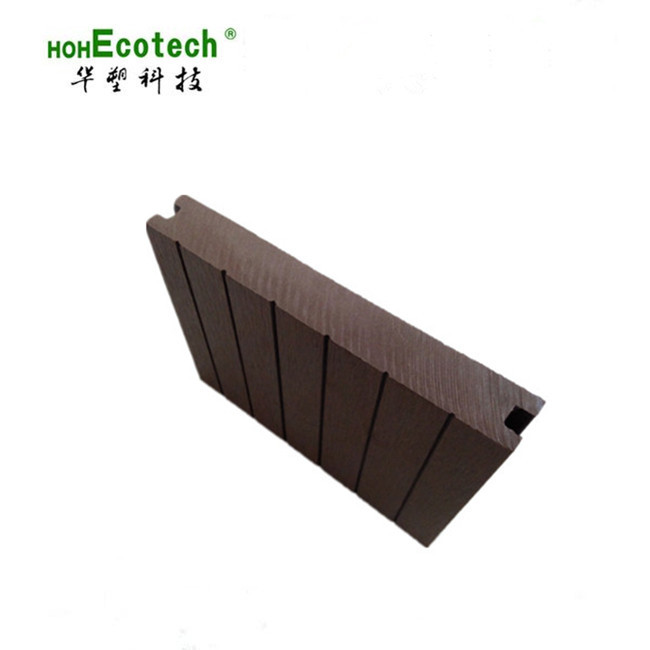 Fábrica de piso de plástico de madera al aire libre agujero redondo plástico piso de madera jardín patio ingeniería decoración al aire libre placa sólida anticorrosión
