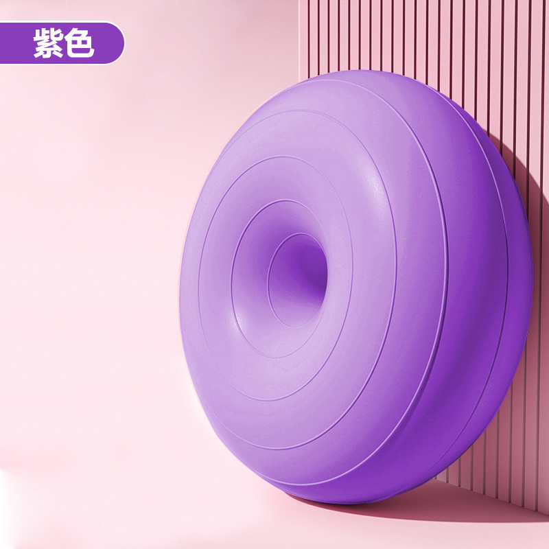 Yoga pvc a prueba de explosiones gruesas bolas de manzana deportes para adultos fitness neumáticos equipo para el hogar donut pilates