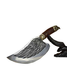 龙泉华影一件代发手工锻打菜刀料理刀厨师用刀