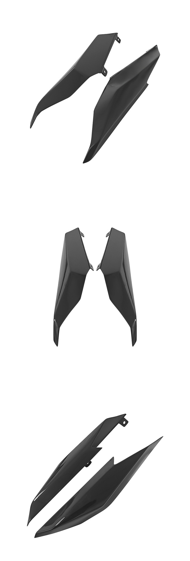 Applicable Kawasaki ZX-4R ZX-25R/SE ZX-4RR rear tail aft fairing spoiler aft wing fitting
