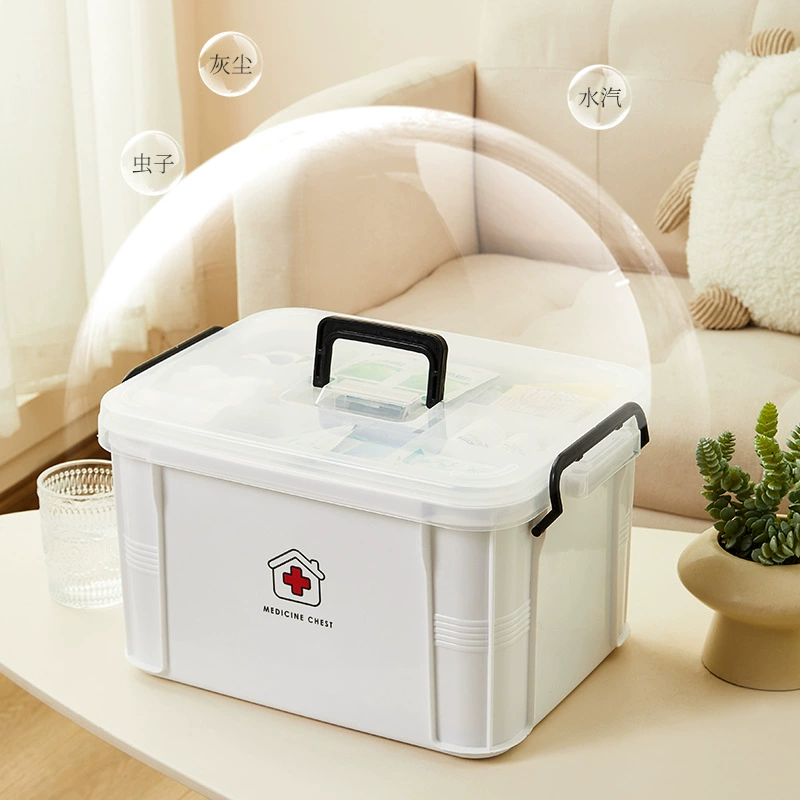 Medicine Storage Box — Large Capacity Multi-Layer Home First Aid Box, Portable PP Plastic (Medium–XL)