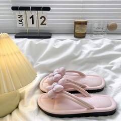 2025 新しい夏の花のフリップフロップ女性のアウターウェア厚底ファッション多用途ホームビーチサンダル