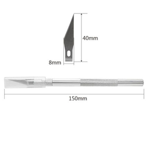 All-aluminum handle metal fondant baking carving knife carving knife pen knife utility knife paper scissors handmade model knife