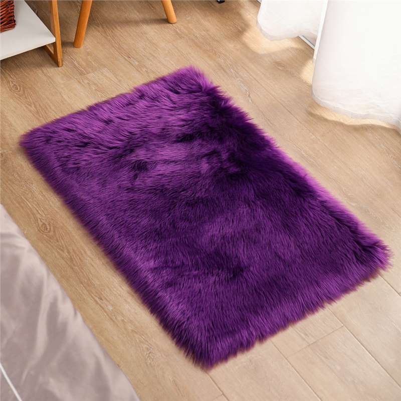 Nordicins sala de estar alfombra dormitorio adornos cama cama habitación de niña mesa de té negro red cama debajo de alfombra de peluche