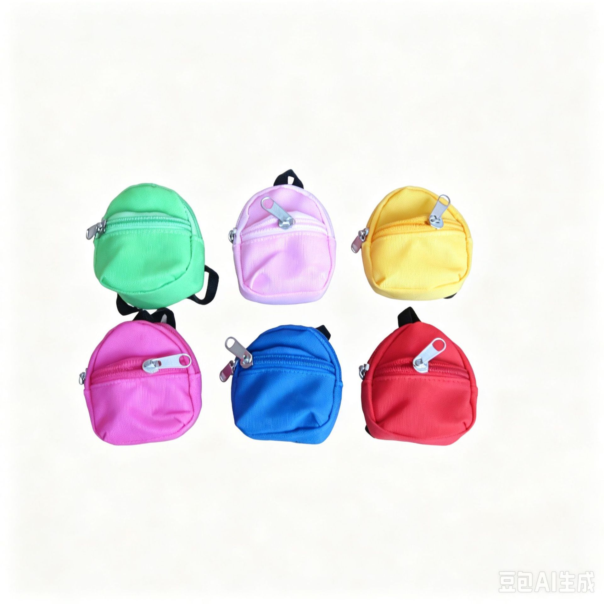Mini Çift Omuz Bozuk Para Sırt Çantası Bez Bebek Kıyafet Değiştirme Sırt Çantası Polyester Oxford Kumaş Bozuk Para Kitap Çantası Asılı Aksesuar Cüzdan