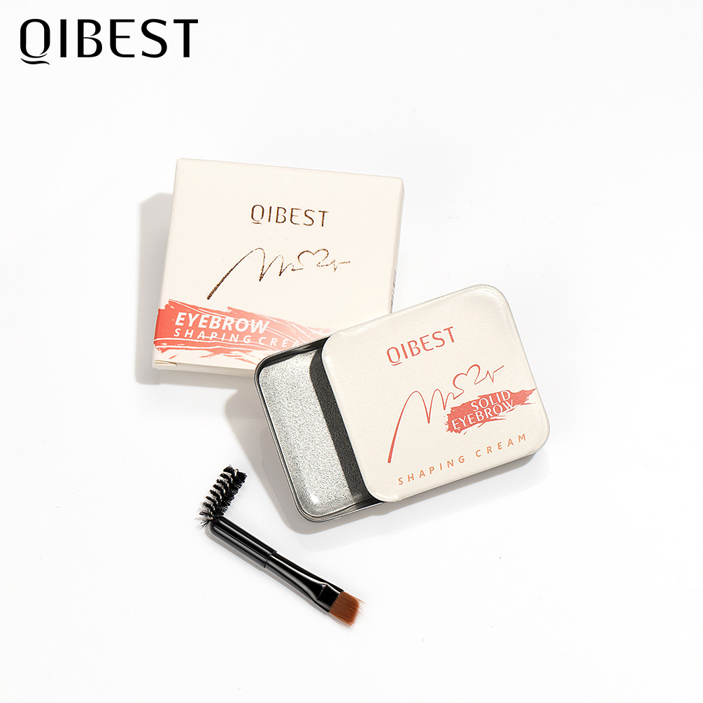 carina QIBEST Άχρωμο Σαπούνι Φυσική Στερεοσκοπική Κρέμα Τζελ Σταθεροποίησης Φρυδιών_voghion.com