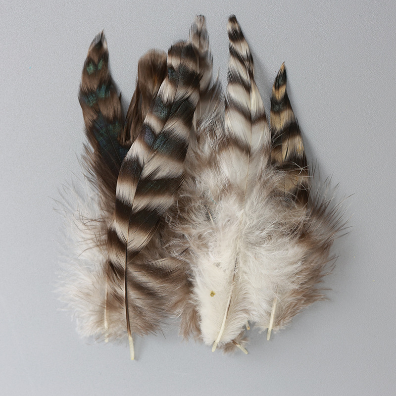 Fábrica al por mayor de bricolaje plumas pequeñas plumas naturales plumas de pollo salvaje plumas de pato jardín de infantes joyas hechas a mano gato divertido material de captura de sueños