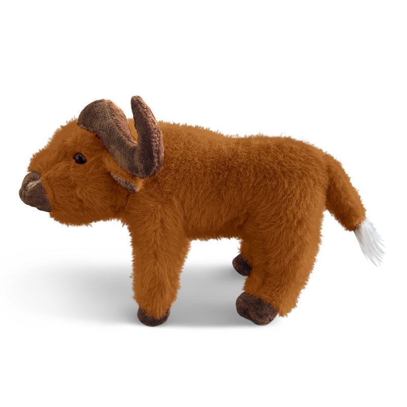 Muñeca de vaca del zodíaco de simulación transfronteriza, muñeca de búfalo, juguete de peluche, decoración de bisonte, muñeca de trapo de buey viejo, regalo para mujer