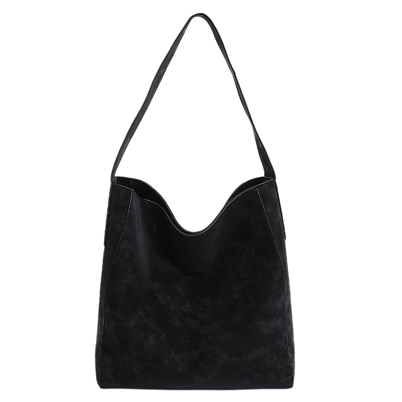 Cross-border 2025 otoño y invierno nuevo retro bolso de braza alta sensación de viaje de gran capacidad bolso de cubo de viaje de mujer bolso de hombro