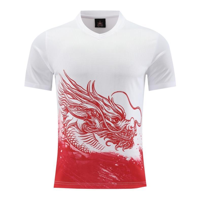 Dragón de secado rápido traje traje de barco de dragón manga corta protección solar dragón barco de dragón barco de dragón traje de equipo de seda de hielo se puede imprimir nombre del equipo