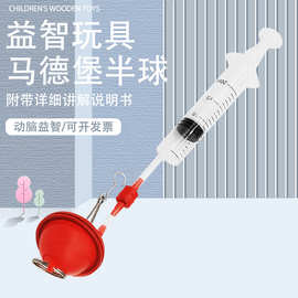 科学小实验套马德堡半球托里拆利大气压强器自制手工模型益智