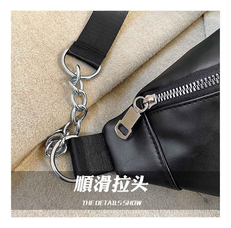Wins Wanghong Fashion Weds Korean نسخة جديدة من حقيبة السلسلة البسيطة حقيبة الصدر الخارجية عبر حقيبة الهاتف المحمول display picture 12