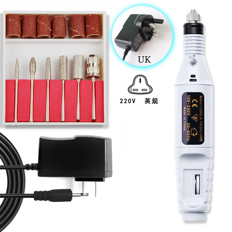 Deseo transfronterizo Amazon uñas máquina de pulir removedor de uñas máquina de esmalte de uñas traje de uñas pluma pulido