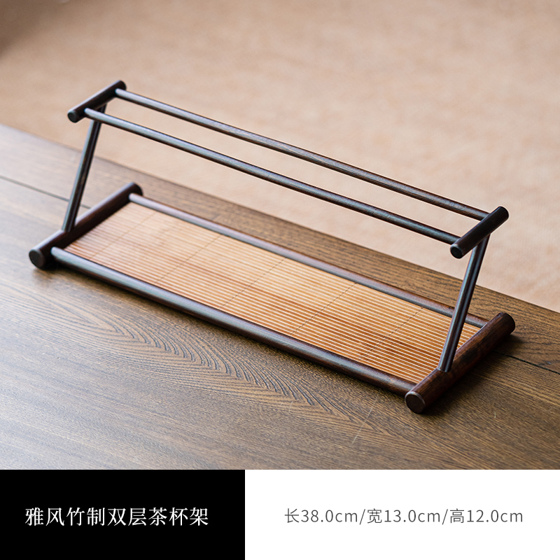 Double-layer tea cup, storage system, retro tea set, multilayer stand for home use