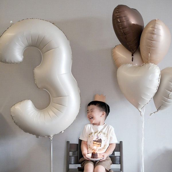 Brand creamy digital solid color children's atmospheric balloon
