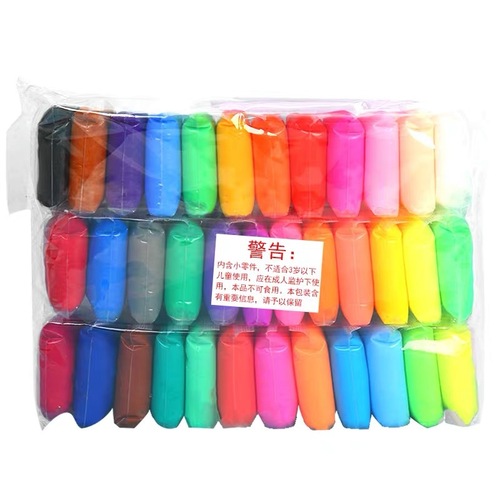 Wholesale ultra-light clay 24 colors bagged and boxed colored clay space clay plasticine children's handmade DIY clay