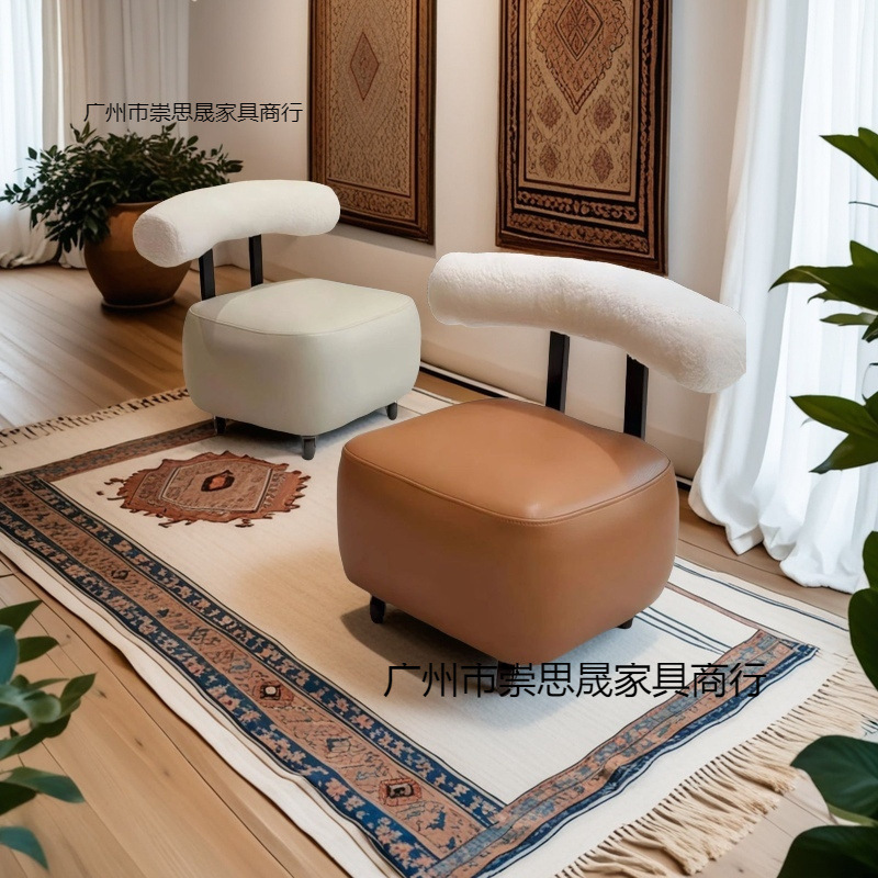 万向轮小凳子家用矮凳滑轮小板凳门口换鞋凳客厅沙发凳靠背小椅子|undefined