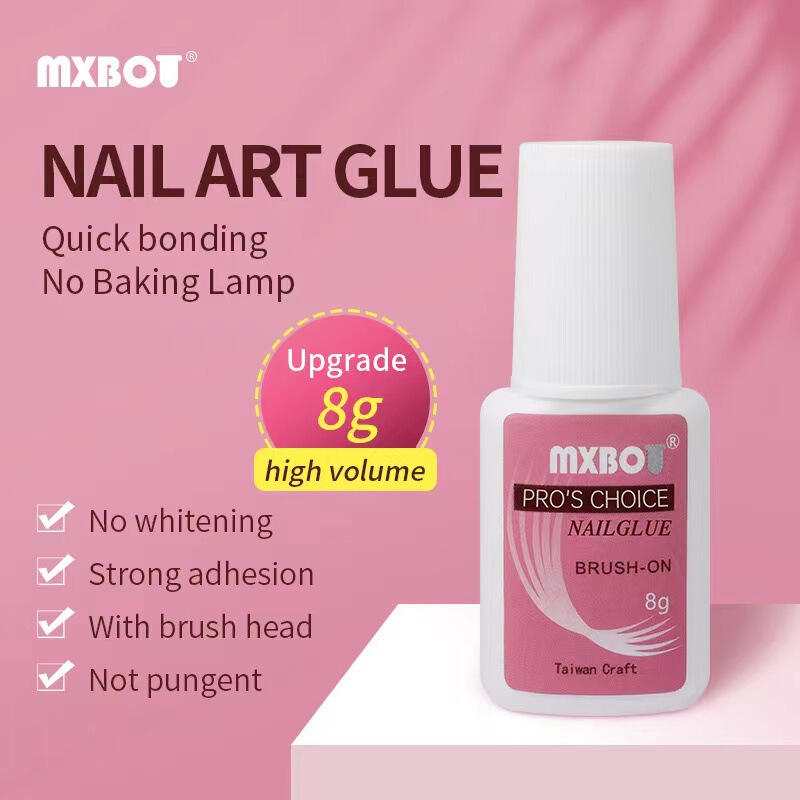 Taiwan Glue Nail Glue Special Quick-drying Glue Wearing Nail Pieces Adhesive Glue No Need Baking Lamp Lasting No Whiteness