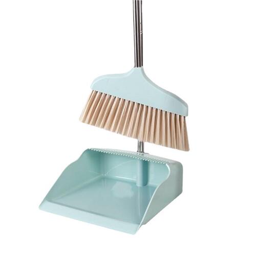 Factory supply broom set wholesale household soft broom plastic stainless steel broom long scraper dustpan combination wholesale