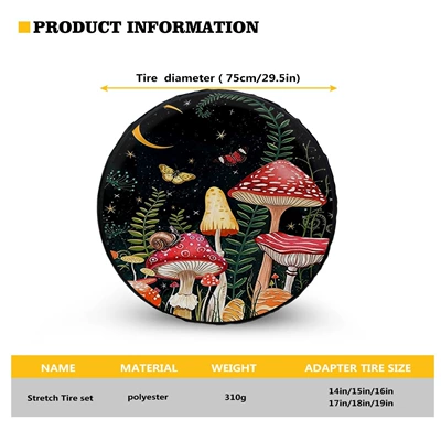 Spare wheel cover: elements pattern auto parts