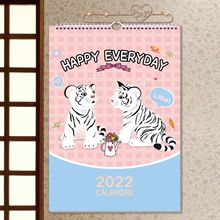 亚马逊跨境台历2024.1-2025.12 18张英文版日历倒计时挂墙月历现