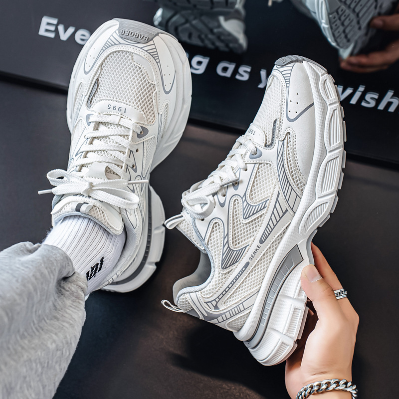 Men's Sneakers Spring and Autumn Mesh Breathable Youth Trendy Thick-Soled Dad Shoes New Casual Running Trendy Shoes Men's Sneakers Spring and Autumn Mesh Breathable Youth Trendy Thick-Soled Dad Shoes New Casual Running Trendy Shoes