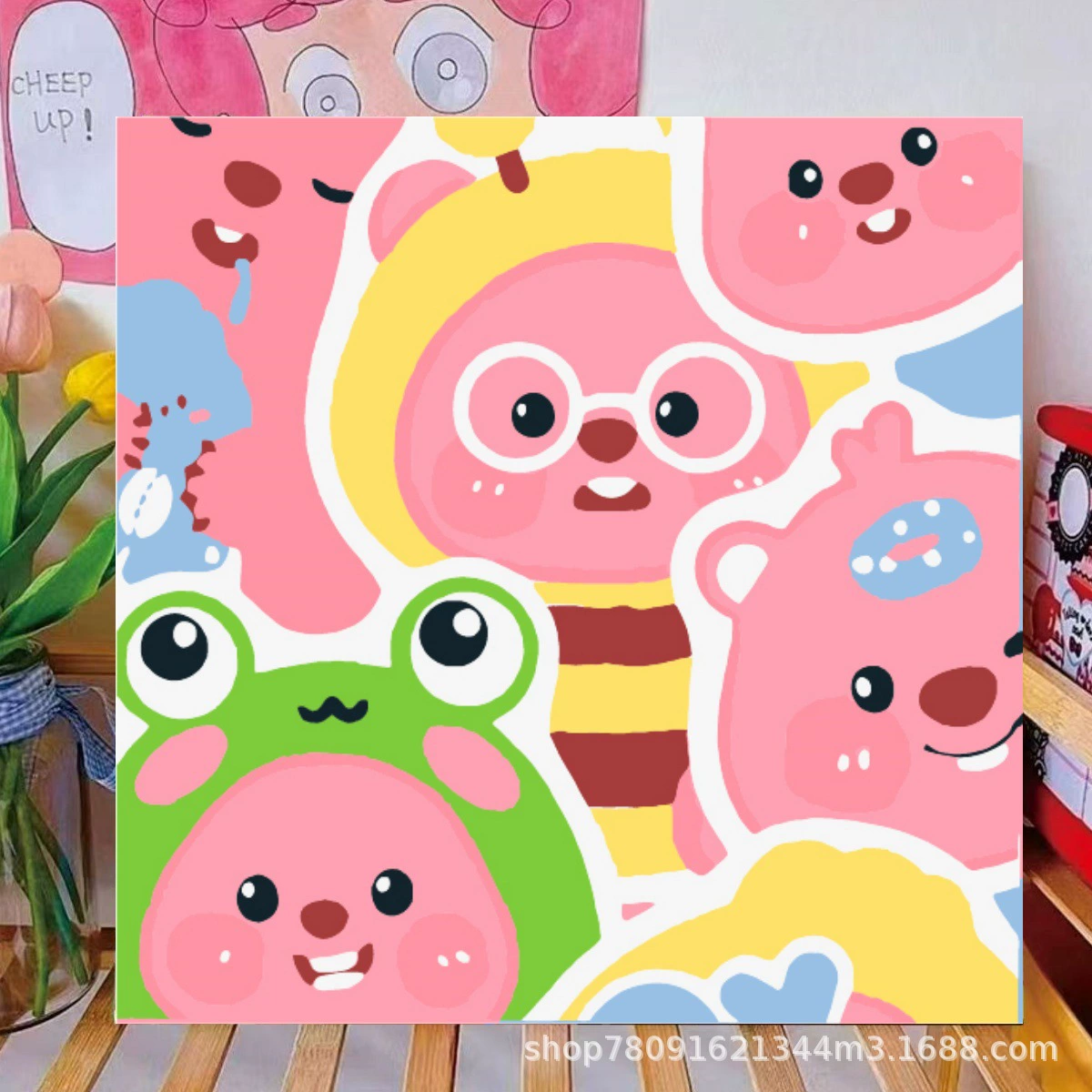 Цифровая масляная живопись DIY Нейжа ручная заливка масляной краской graffiti painting 2025 граффити производитель прямые продажи оптовая палатка